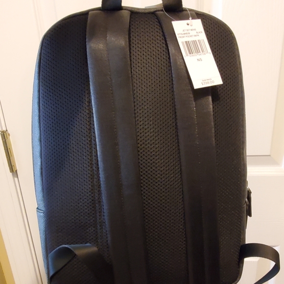 MICHAEL KORS Mens Backpack Jet Set Logo NWT Black and Gray - Picture 3 of 6